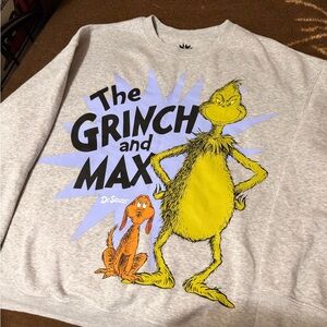 Dr. Seuss The Grinch and Max Gray Sweater